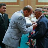 Beýik Watançylyk urşunyň weteranlary we tyl zähmetkeşleri ýubileý medallary bilen sylaglanýarlar