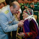 Beýik Watançylyk urşunyň weteranlary we tyl zähmetkeşleri ýubileý medallary bilen sylaglanýarlar