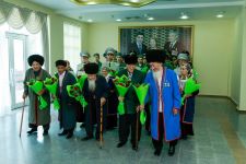 Beýik Watançylyk urşunyň weteranlary we tyl zähmetkeşleri ýubileý medallary bilen sylaglanýarlar