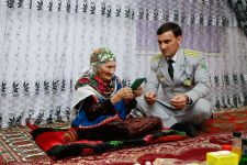 Beýik Watançylyk urşunyň weteranlary we tyl zähmetkeşleri ýubileý medallary bilen sylaglanýarlar