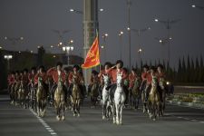 Beýik Ýeňşiň 75 ýyllygy mynasybetli dabaraly harby ýöriş