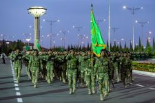 Beýik Ýeňşiň dabaraly harby ýörişinde milli goşunymyzyň kuwwaty