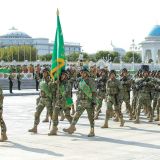 Garaşsyzlygymyzyň 28 ýyllygynyň şanyna harby ýöriş