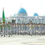 Garaşsyzlygymyzyň 28 ýyllygynyň şanyna harby ýöriş