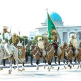 Garaşsyzlygymyzyň 28 ýyllygynyň şanyna harby ýöriş