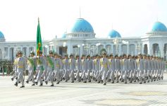 Garaşsyzlygymyzyň 28 ýyllygynyň şanyna harby ýöriş