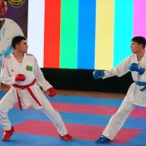 Harby gullukçylaryň arasynda karatedo boýunça sport ýaryşy geçirildi