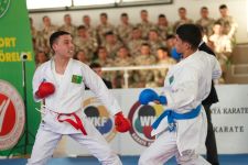 Harby gullukçylaryň arasynda karatedo boýunça sport ýaryşy geçirildi