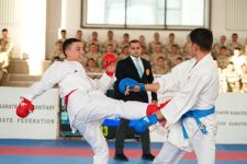 Harby gullukçylaryň arasynda karatedo boýunça sport ýaryşy geçirildi