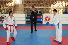 Harby gullukçylaryň arasynda karatedo boýunça sport ýaryşy geçirildi