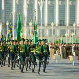 Harby kasamy kabul eden harby gullukçylar – ýurdumyzyň konstitusion gurluşynyň mizemez daýanjy