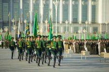 Harby kasamy kabul eden harby gullukçylar – ýurdumyzyň konstitusion gurluşynyň mizemez daýanjy