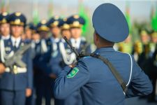 Harby kasamy kabul eden harby gullukçylar – ýurdumyzyň konstitusion gurluşynyň mizemez daýanjy