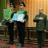 Türkmenistanyň Ýaragly Güýçleriniň göreldeli harby bölümleri sylaglandy