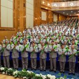 Türkmenistanyň Ýaragly Güýçleriniň serkerdelerine nobatdaky harby atlary dakyldy