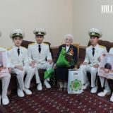 Ýaş watançylar uruş weteranlaryny gutladylar