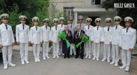 Ýaş watançylar uruş weteranlaryny gutladylar