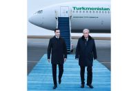 Hormatly Prezidentimiz Serdar Berdimuhamedowyň Gazagystan Respublikasyna döwlet sapary başlandy