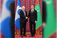 Türkmenistanyň Prezidenti GDA-nyň Baş sekretaryny kabul etdi