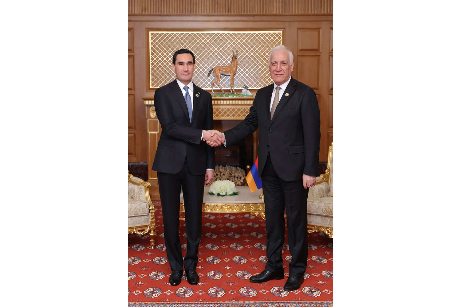 Hormatly Prezidentimiz Ermenistan Respublikasynyň Prezidenti bilen duşuşdy