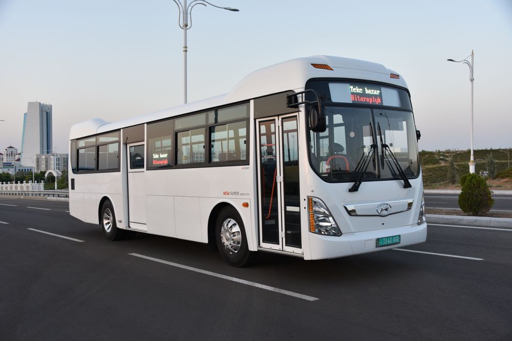 «Hyundai» kysymly şäher içi awtobuslarynyň 400 sanysy satyn alynar