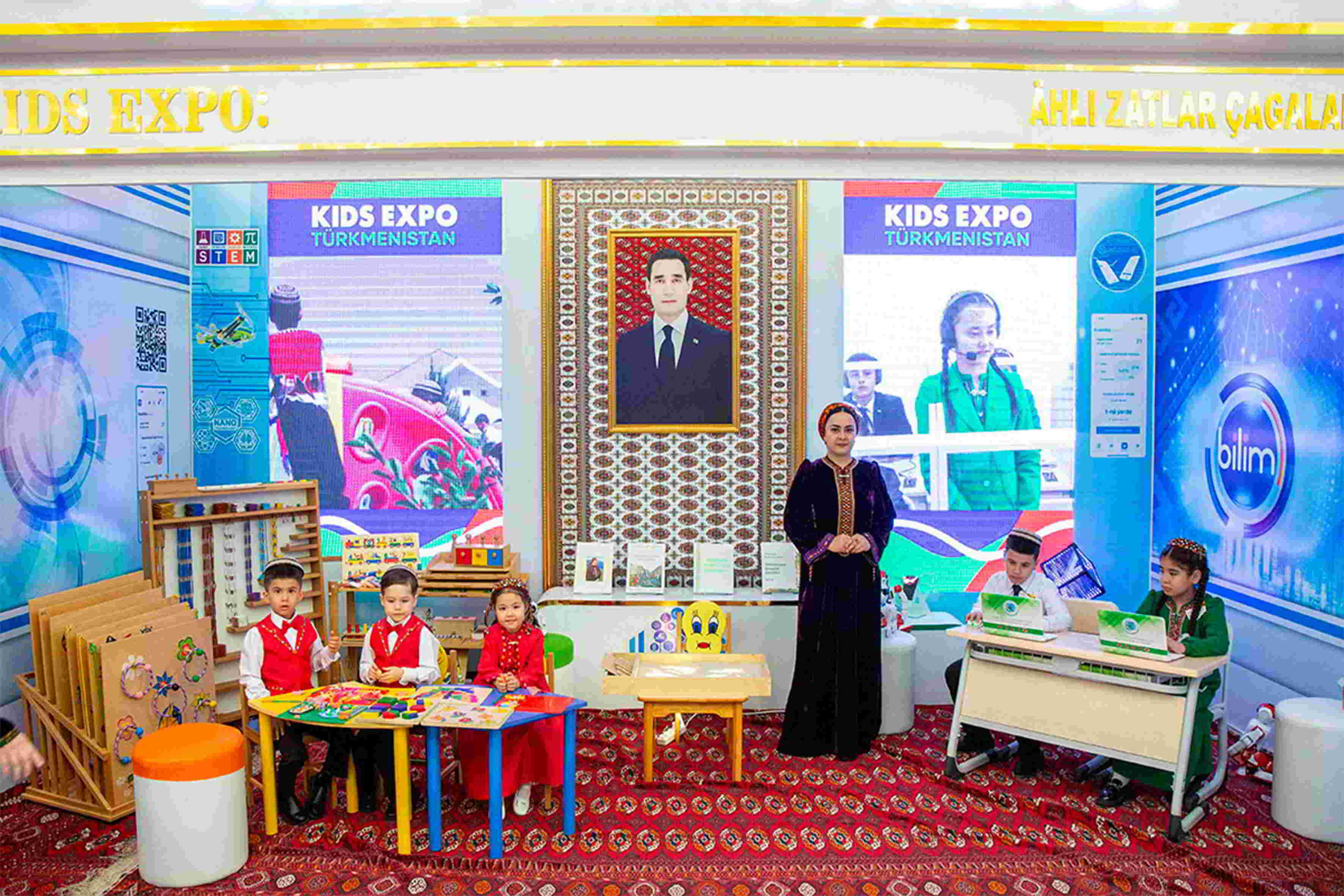 «Kids EXPO: ähli zat çagalar üçin» atly halkara sergi-ýarmarka öz işine başlady