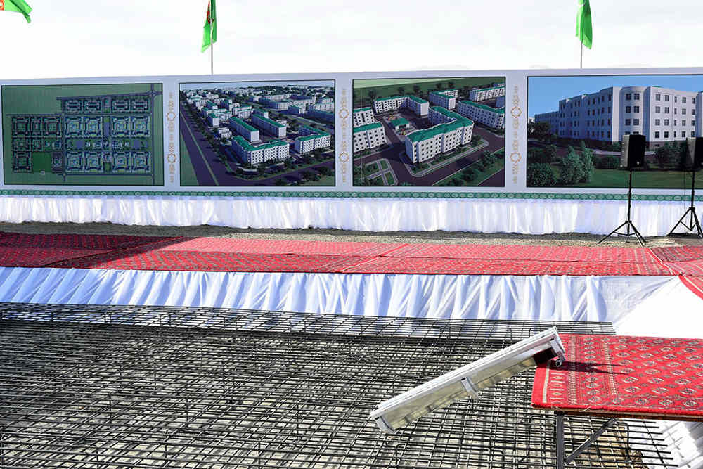 Mary welaýatynda täze döwrebap şäherçeleriň düýbi tutuldy