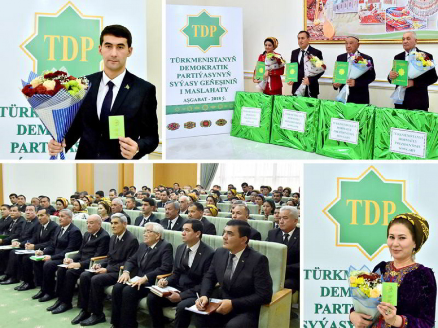 Türkmenistanyň Demokratik partiýasynyň I maslahaty geçirildi