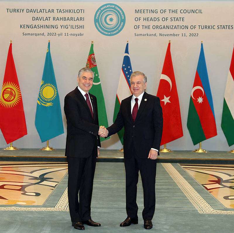 Türkmenistanyň Milli Geňeşiniň Halk Maslahatynyň Başlygynyň Özbegistan Respublikasynyň Prezidenti bilen duşuşygy