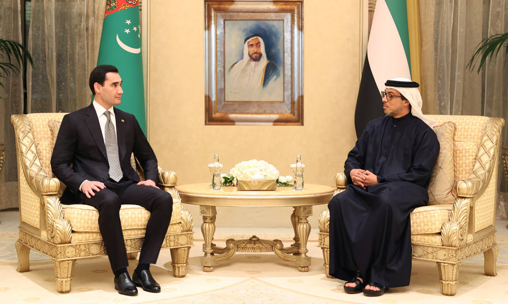 Türkmenistanyň Prezidenti BAE-niň Ministrler Kabinetiniň Başlygynyň orunbasary, Prezidentiň iş dolandyryş ministri bilen duşuşdy