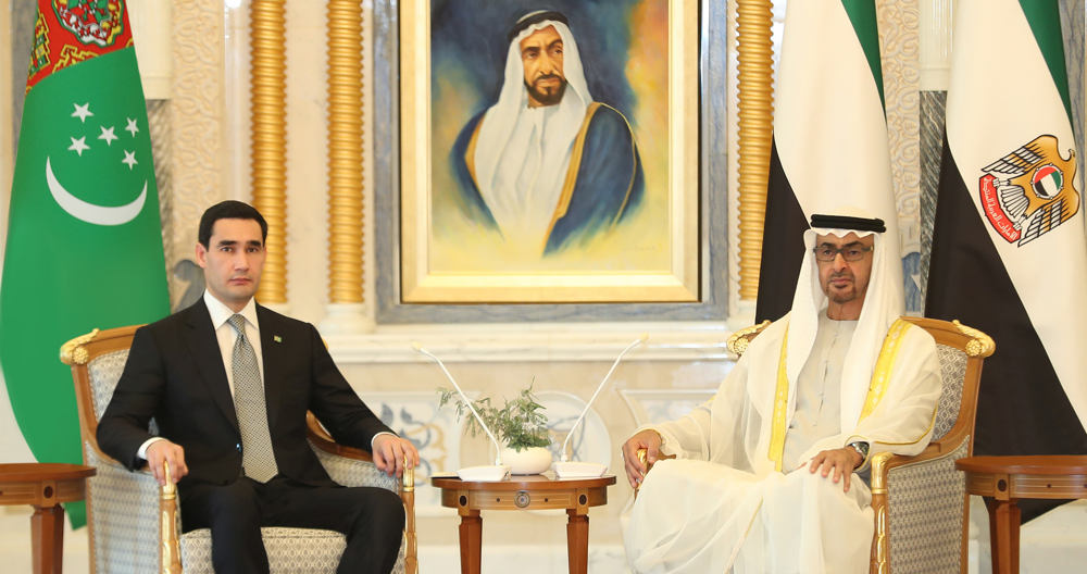 Türkmenistanyň Prezidenti bilen BAE-niň Prezidentiniň arasyndaky gepleşikler