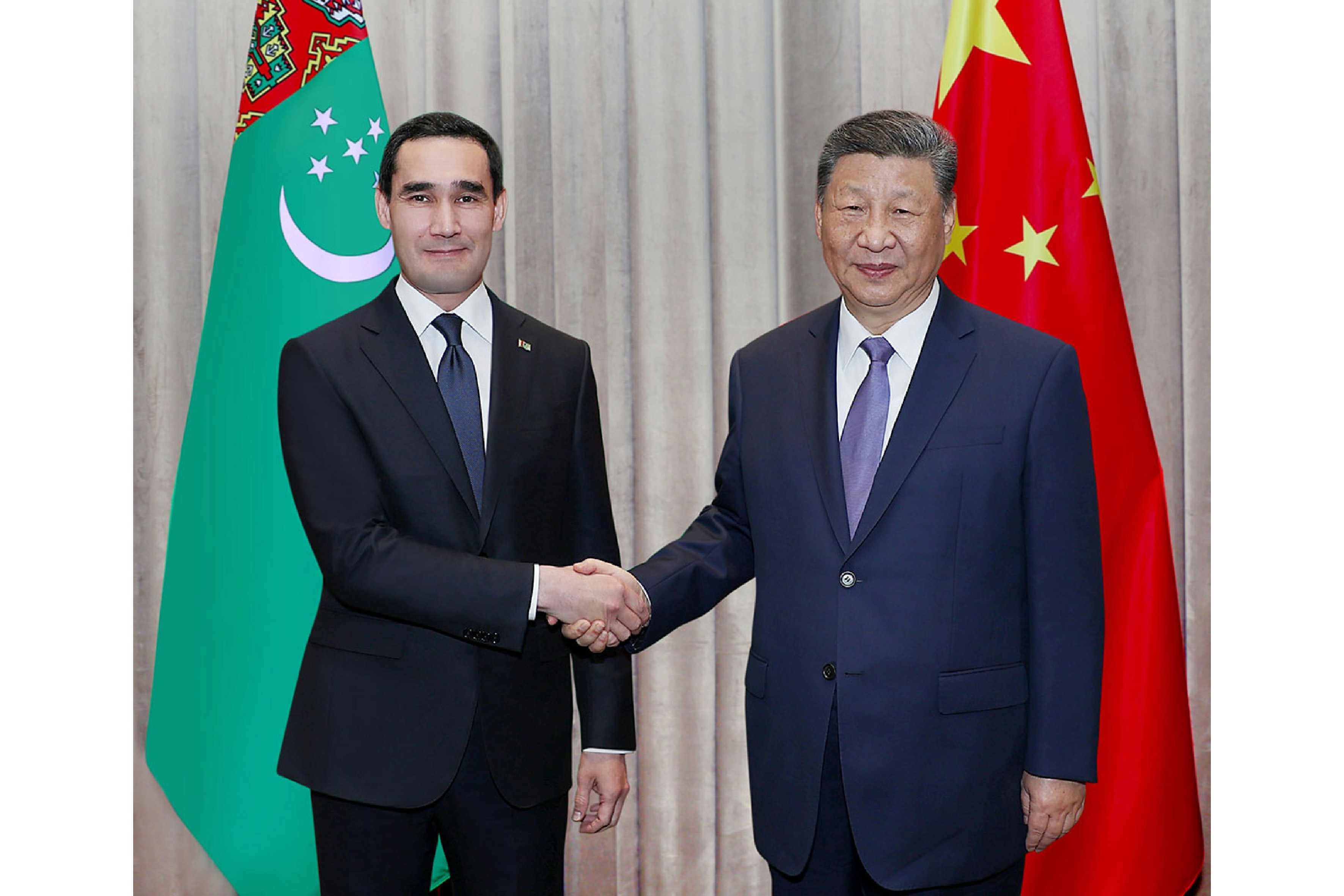 Türkmenistanyň Prezidenti Hytaý Halk Respublikasynyň Başlygy bilen duşuşdy