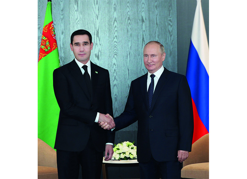Türkmenistanyň Prezidentiniň Russiýa Federasiýasynyň Prezidenti bilen duşuşygy