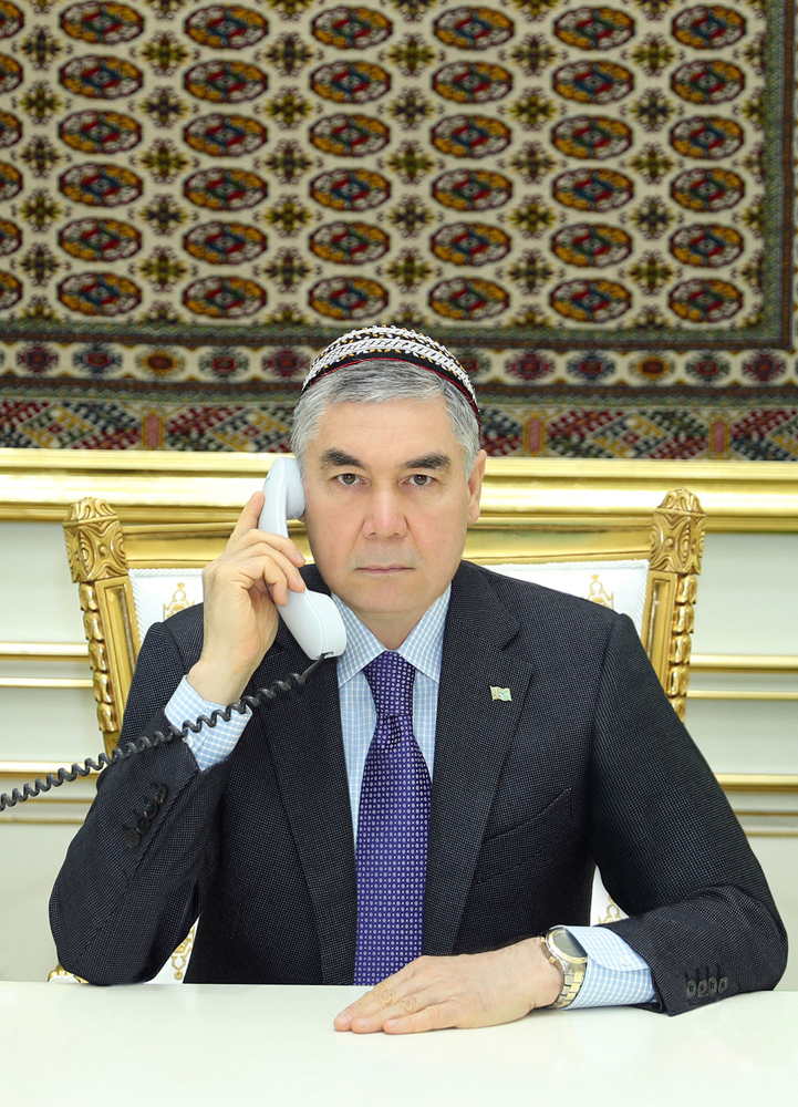 Türkmenistanyň Prezidentiniň we Hytaý Halk Respublikasynyň Başlygynyň arasynda telefon arkaly söhbetdeşlik