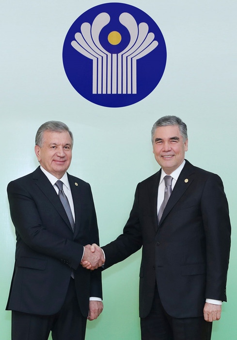 Türkmenistanyň Prezidentiniň we Özbegistan Respublikasynyň Prezidentiniň duşuşygy