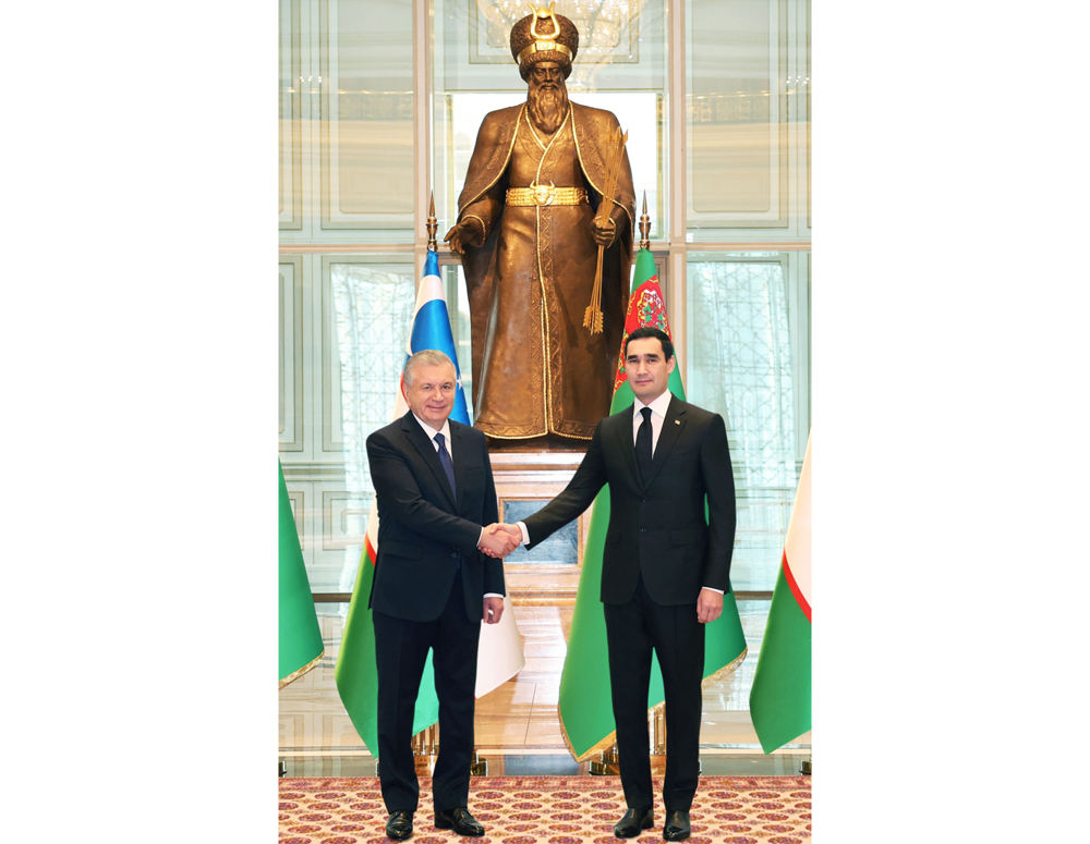 Türkmenistanyň we Özbegistan Respublikasynyň Prezidentleriniň arasynda gepleşikler geçirildi