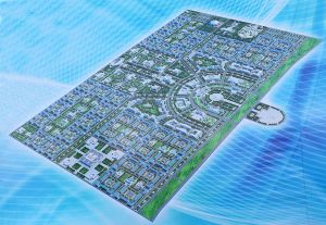 Ahal welaýatynyň täze dolandyryş merkezinde guruljak binalar