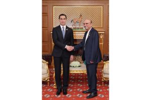Arkadagly Gahryman Serdarymyzyň Asif Ali Zardari bilen duşuşygy