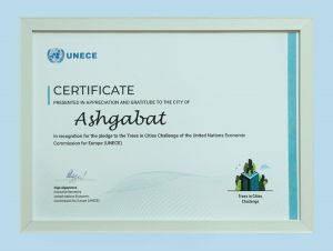 Aşgabat şäherine daşky gurşawy goramak babatda tagallalary üçin halkara güwänama berildi