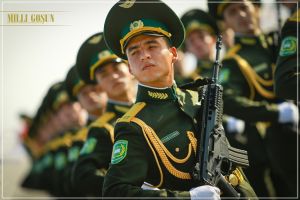 Dabaraly harby ýörişe gatnaşmak bagty