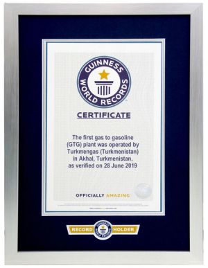 Dünýäde gazdan benzin öndürýän ilkinji zawod