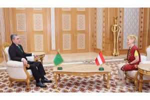 Gahryman Arkadagymyz hanym Neda Berger bilen duşuşdy