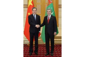 Gahryman Arkadagymyz HHR-iň Döwlet Geňeşiniň Premýeriniň birinji orunbasary bilen duşuşdy