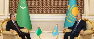 Hormatly Prezidentimiz Gurbanguly Berdimuhamedowyň we Gazagystan Respublikasynyň Prezidenti Kasym-Žomart Tokaýewiň arasyndaky gepleşikler