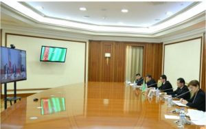 Türkmen-rumyn ykdysady hyzmatdaşlygynyň derwaýys meseleleri wideomaslahatyň barşynda ara alnyp maslahatlaşyldy