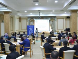 Türkmenistan bilen BMGÖM-niň arasynda hyzmatdaşlygyň Ýurt maksatnamasynyň taslamasy ara alnyp maslahatlaşyldy