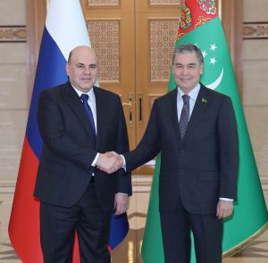 Türkmenistanyň Milli Geňeşiniň Halk Maslahatynyň Başlygynyň Russiýa Federasiýasynyň Hökümetiniň Başlygy bilen duşuşygy
