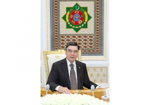 Türkmenistanyň Ministrler Kabinetiniň sanly wideoaragatnaşyk arkaly mejlisi