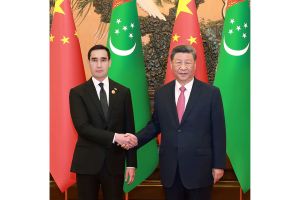 Türkmenistanyň Prezidenti Hytaý Halk Respublikasynyň Başlygy bilen duşuşdy