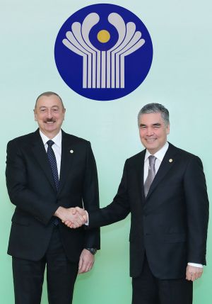 Türkmenistanyň Prezidentiniň we Azerbaýjan Respublikasynyň Prezidentiniň duşuşygy